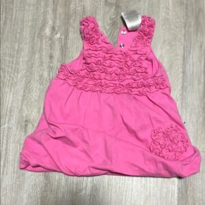 Pink Ruffled Sleeveless top